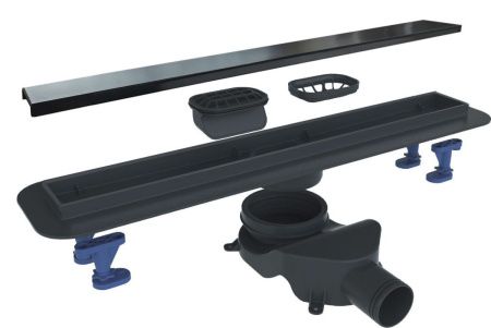 Душевой лоток BelBagno LUCE BB-LD-LUCE-60-NERO 60х15 черный