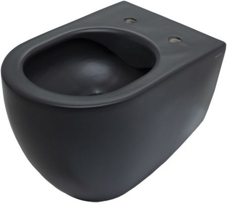 Чаша унитаза подвесная Allen Brau Reality 4.32006.31 цвет черный без сиденья безободковая каскадный смыв