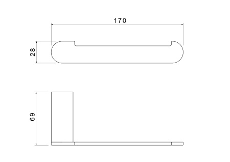 Бумагодержатель Aquatek ЛИРА AQ4408MB