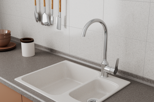 Смеситель для кухни Rush Victoria VI7135-23 на мойку хром - фото 3