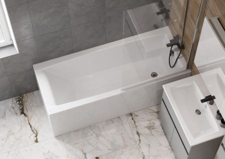 Ванна акриловая Santek Санторини 1WH302497 150х70 пристенная прямоугольная без каркаса