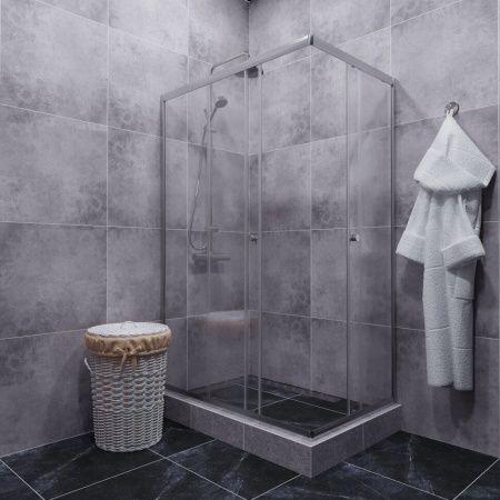 Душевой уголок Тритон Вента-Хром Щ0000057860 100х80 стекло прозрачное профиль хром без поддона