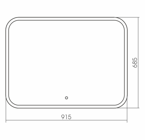 Зеркало в ванную Grossman Comfort 690680 91,5х68,5 - фото 2