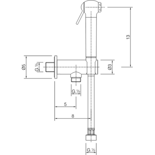 Гигиенический душ Cisal Shower SC00791021 хром - фото 2