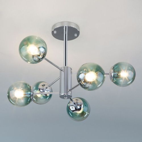 Люстра на штанге Eurosvet Ascot (Асцот) 30166/6 хром - фото 4