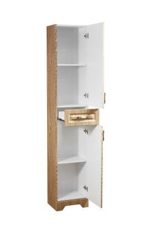 Шкаф-пенал Stella Polar Кармела SP-00000193 40х190 напольный цвет коричневый