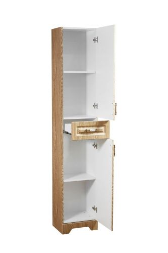 Шкаф-пенал Stella Polar Кармела SP-00000193 40х190 напольный цвет коричневый - фото 4