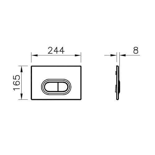 Кнопка смыва Vitra Loop 740-0511 - фото 2