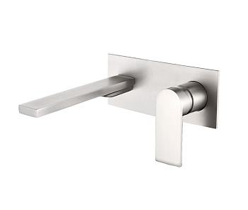 Смеситель AQG Alpha 01ALC170NI встраиваемый в стену зачищенный никель