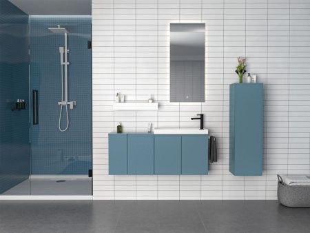 Тумба с раковиной Orka Ferla 5004323 60х20 подвесная цвет синий