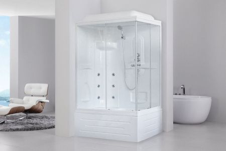 Душевая кабина Royal Bath BP RB8100BP2-T-L 100х80 прямоугольная с крышей ориентация левая