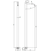 Смеситель Almar Freestanding E214007.GM напольный оружейная сталь (внешняя часть)