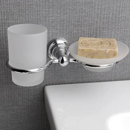 Комплект мыльница и стаканчик Sapho DIAMOND 1317-04