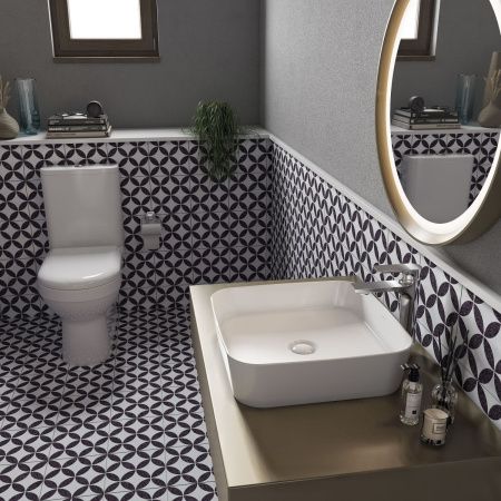 Чаша унитаза напольная Creavit Letoon LT361-11CB00E-0000 цвет белый без бачка без сиденья душевой смыв