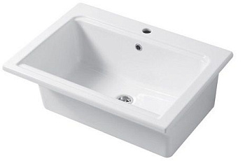 Раковина керамическая Disegno Ceramica Landscape LP07151101 71х51 накладная цвет белый глянцевый