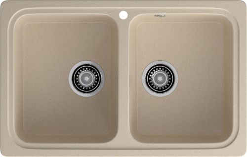 Кухонная мойка Granfest Standart S-780K кашемир 79х50 цвет бежевый поверхность матовая