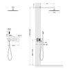 Душевая система Timo Saona SX-2359/00SM встраиваемая в стену цвет хром с термостатом