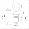 Грунтовый светильник Odeon Light Wald (Валд) 6662/2GL