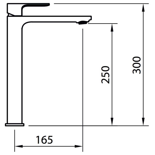 Смеситель Clever Saona Slim 60118 на столешницу хром - фото 2