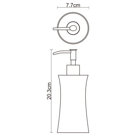 Дозатор для жидкого мыла WasserKRAFT 7699