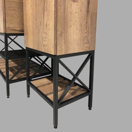 Тумба с раковиной Comforty Бредфорд 00004148003CF 90х50 напольная цвет коричневый