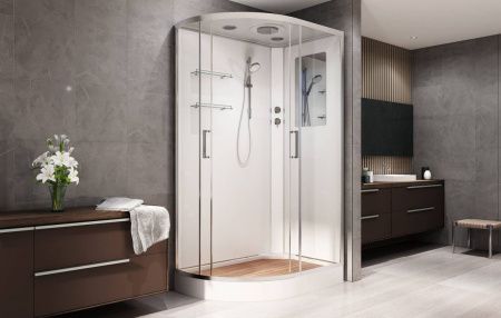 Душевая кабина AvaCan A102R 120х80 асимметричная с крышей ориентация правая