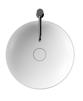 Раковина керамическая Alice Form 22420101 45х45 накладная цвет белый глянцевый без отверстий под смеситель