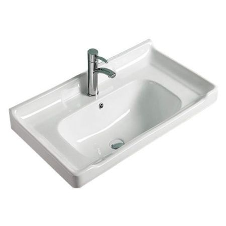 Тумба с раковиной Comforty Рига 00004142213CF 60х50 подвесная цвет коричневый