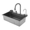 Кухонная мойка Savol S-SC002Q 75х45 цвет серый поверхность матовая