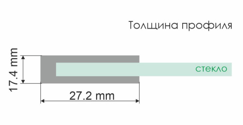 Душевая перегородка WasserKRAFT Glan 66W 66W40 120x200 стекло прозрачное 8 мм - фото 4
