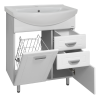 Тумба под раковину Misty Дрея Э-Дре01065-01К2Я 60х30 напольная цвет белый