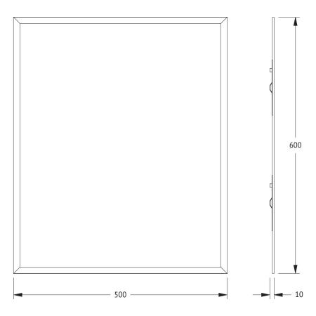 Зеркало Evoform Comfort BY 0909 50х60 подвесное