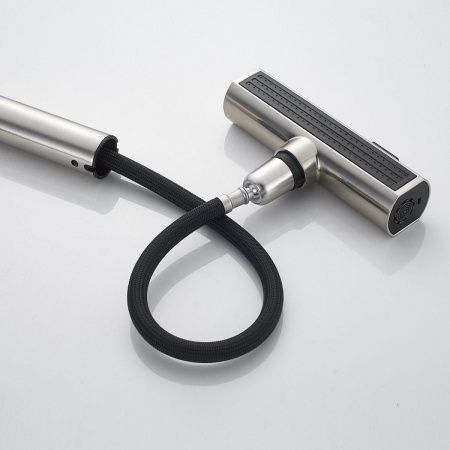 Смеситель для кухни Shevanik S263L на мойку сатин