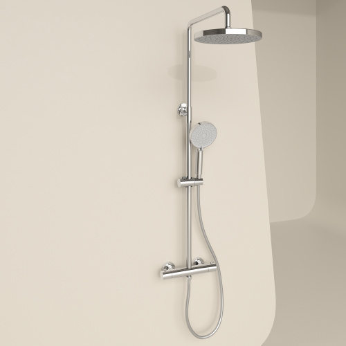 Душевая стойка Sancos Teo SC11001CH настенная цвет хром - фото 3