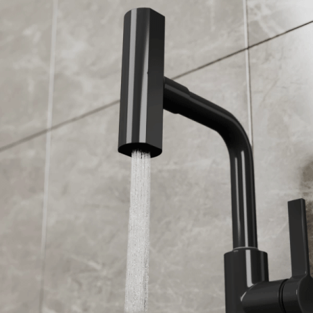 Смеситель для кухни Rush Tinos TI3732-17Black на столешницу черный