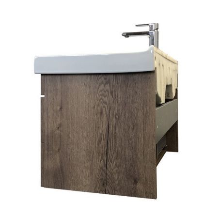 Тумба с раковиной Comforty Никосия 00-00008856CF 80х50 подвесная цвет коричневый