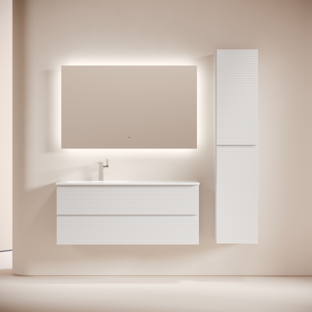 Тумба под раковину Sancos FOLK FL120LW 120х40 подвесная цвет белый