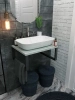 Столешница 1MarKa Grunge Loft Ц0000001586 60х50 накладная цвет серый