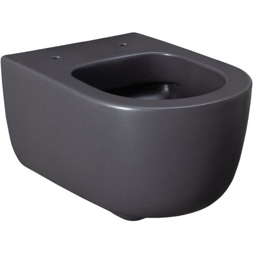 Чаша унитаза подвесная Allen Brau Priority 4.31002.AN цвет черный без сиденья безободковая каскадный смыв - фото 2