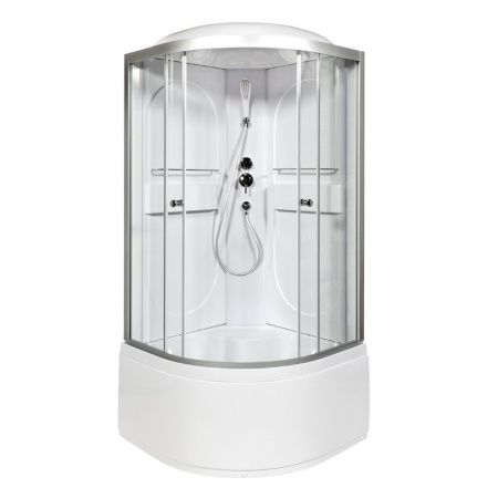 Душевая кабина AvaCan L610 100х100 четверть круга с крышей ориентация универсальная