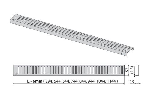 Решетка для душевого лотка Alcadrain Pure PURE-650L - фото 5