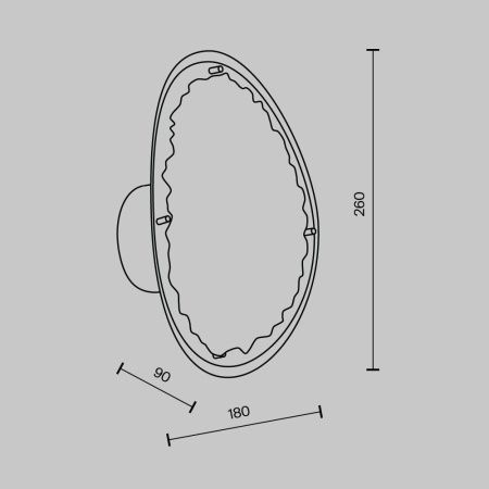 Светильник настенный Modelux MS.2310.01 GD