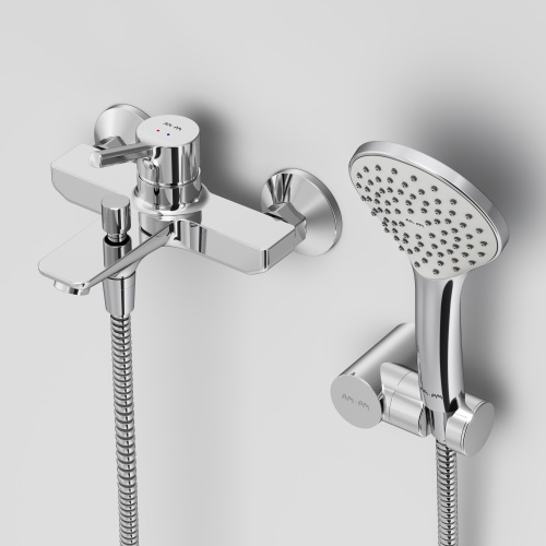 Смеситель для ванны и душа Am.Pm X-Joy S F85B15000 настенный хром без термостата - фото 4