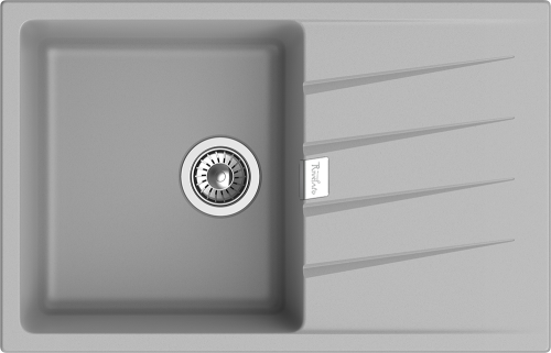 Кухонная мойка Rivelato RAUM RM-78 grigio metallizzato 78х50 цвет серый металлик - фото 2