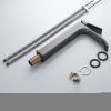 Смеситель для раковины Shevanik S4011T на столешницу оружейная сталь