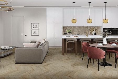 Кварцвиниловая плитка Damy Floor CHEVRON LVT DF01-Ch-LVT Версаль толщина 0.25 см 43 класс 600х127