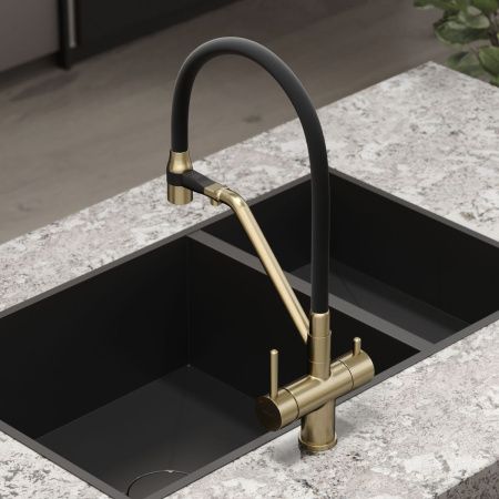 Смеситель для кухни Sancos Dora SC4003BG на мойку золото