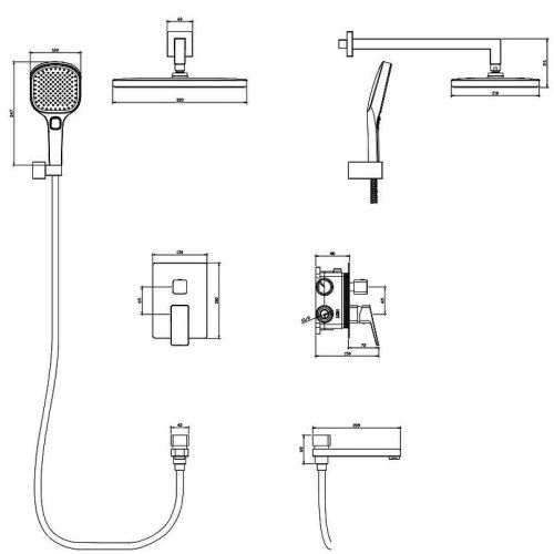 Душевая система Raglo R30.27.06 встраиваемая в стену - фото 3