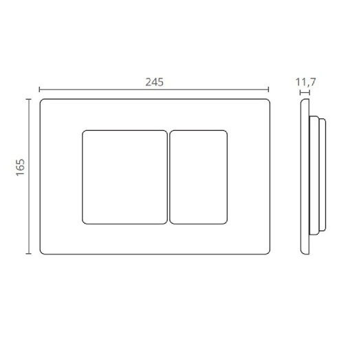 Кнопка смыва Ctesi Steel BK0202140 - фото 2