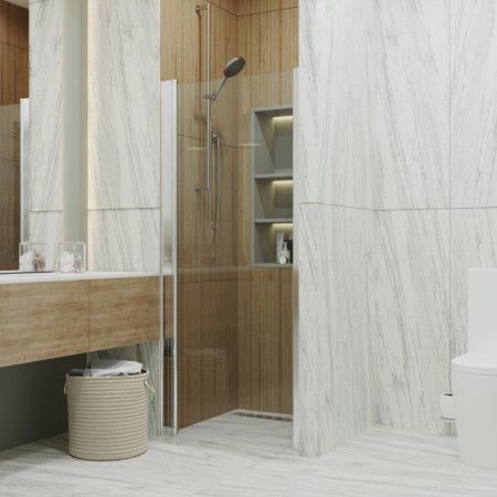 Душевая дверь Тритон Уно Щ0000036857 80х185 стекло прозрачное профиль хром